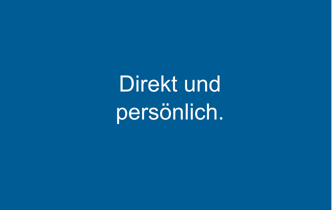 Direkt und pers&ouml;nlich