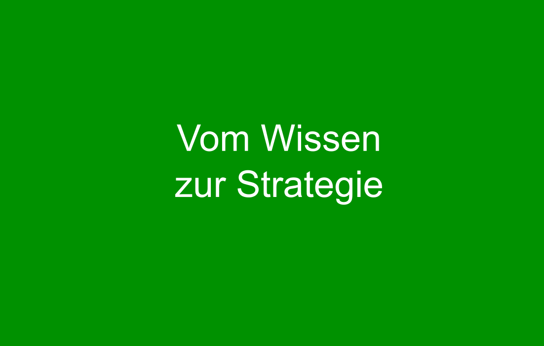 Vom Wissen zur Strategie